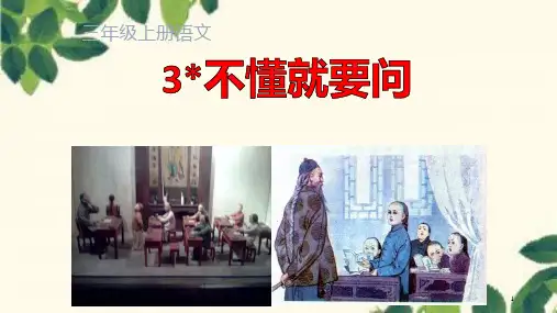 3.《不懂就要问》课件(共24张PPT)