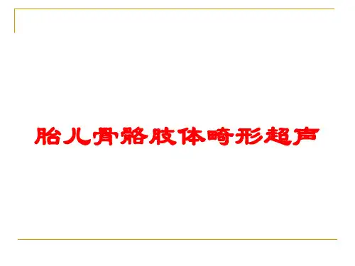 胎儿骨骼肢体畸形超声培训课件