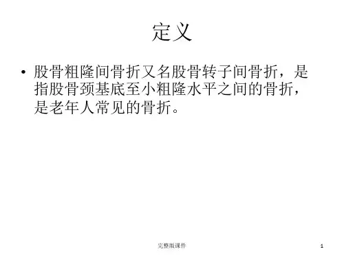 股骨粗隆间骨折 分类ppt课件