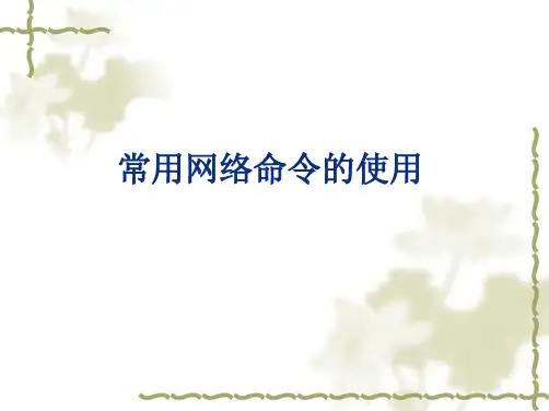 常用网络命令