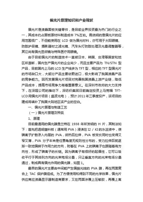 偏光片原理知识和产业现状