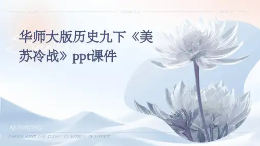 华师大版历史九下《美苏冷战》课件