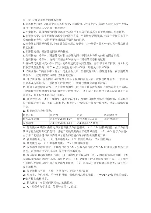 金属固态相变