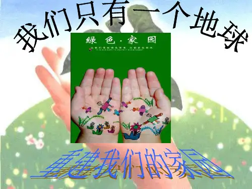 重建我们的家园PPT课件 人教版优质课件