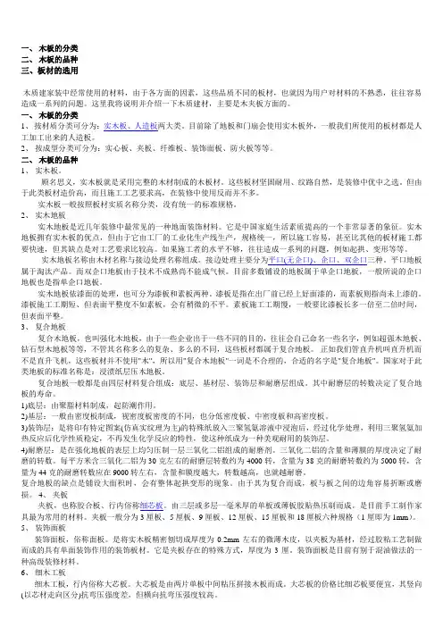 板材详细介绍