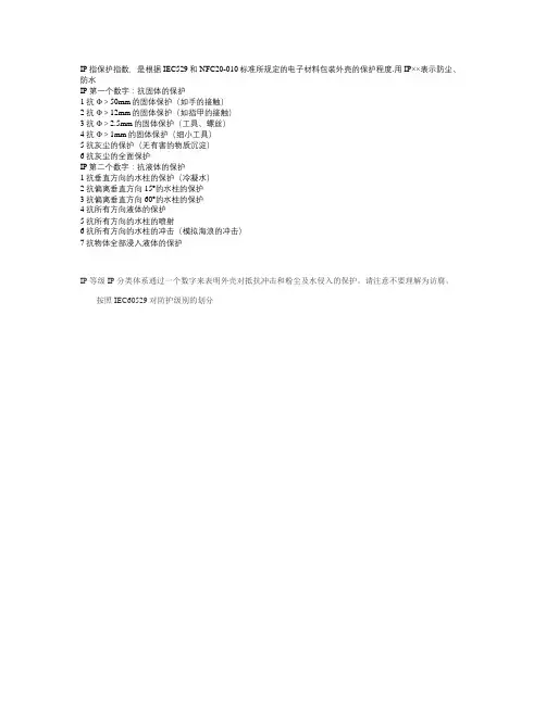 IP防护等级