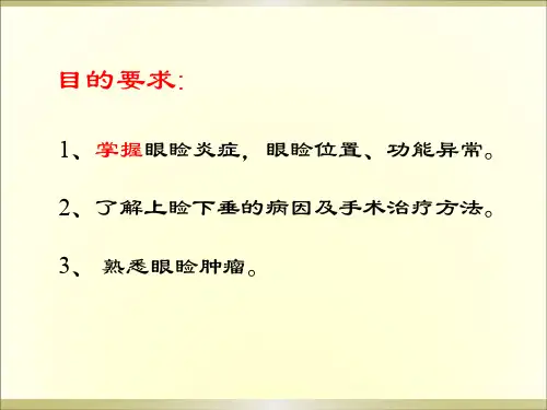 第四章 眼睑病