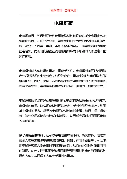 电磁屏蔽_精品文档