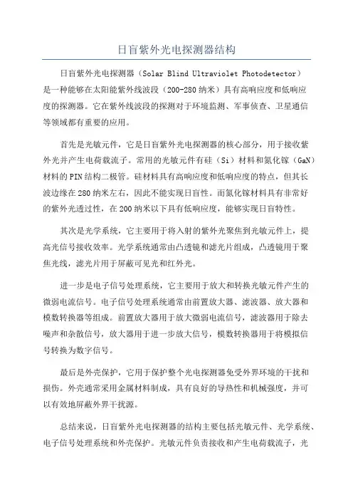 日盲紫外光电探测器结构