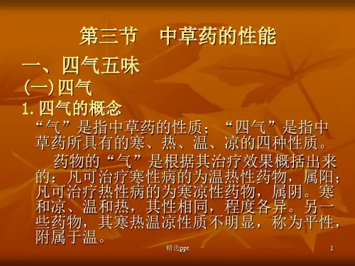 中兽医学中草药及方剂常识Ⅱ