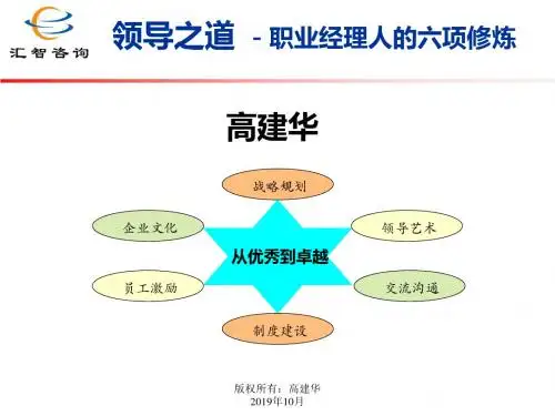 领导之道高建华-资料