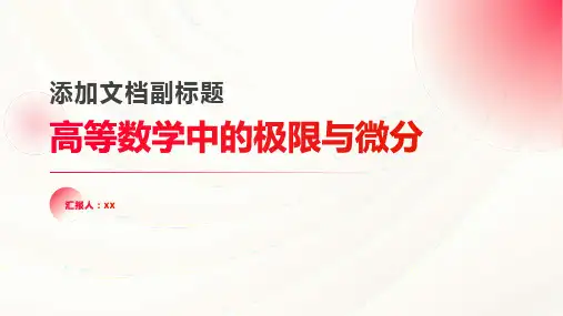 高等数学中的极限与微分