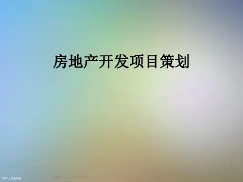 房地产开发项目策划