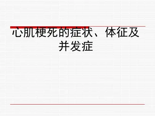 急性心肌梗塞症状、体征