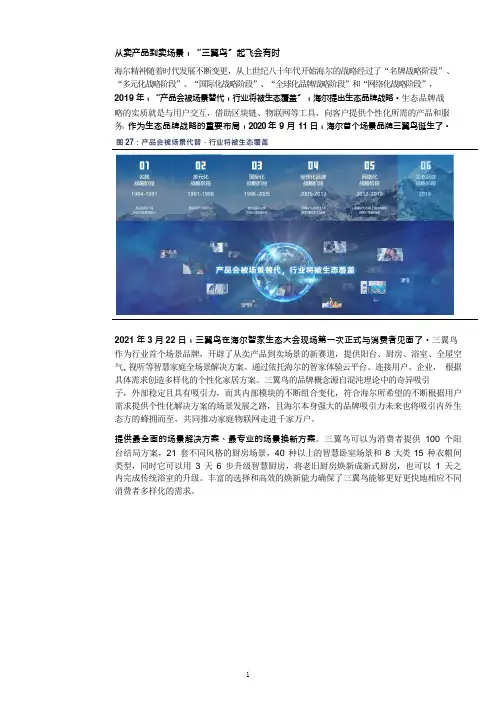 海尔三翼鸟营销模式分析