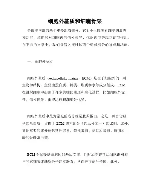 细胞外基质和细胞骨架
