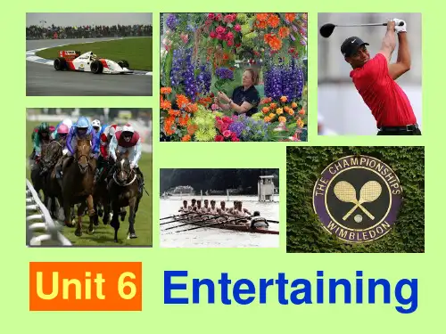 Unit 6 Entertaining体验商务英语综合教程2