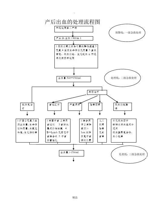 产后出血的处理流程图