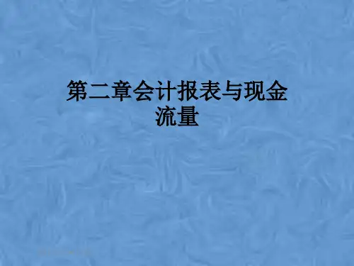 第二章会计报表与现金流量
