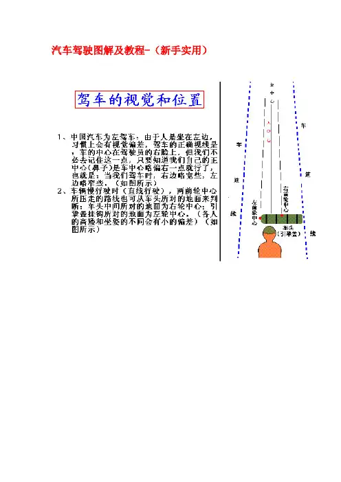 汽车驾驶图解及教程新手实用