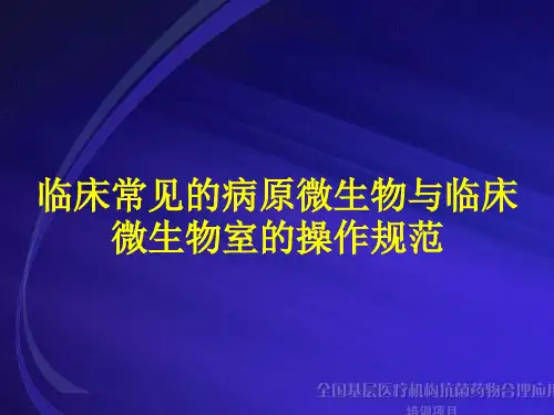 临床常见病原微生物PPT课件