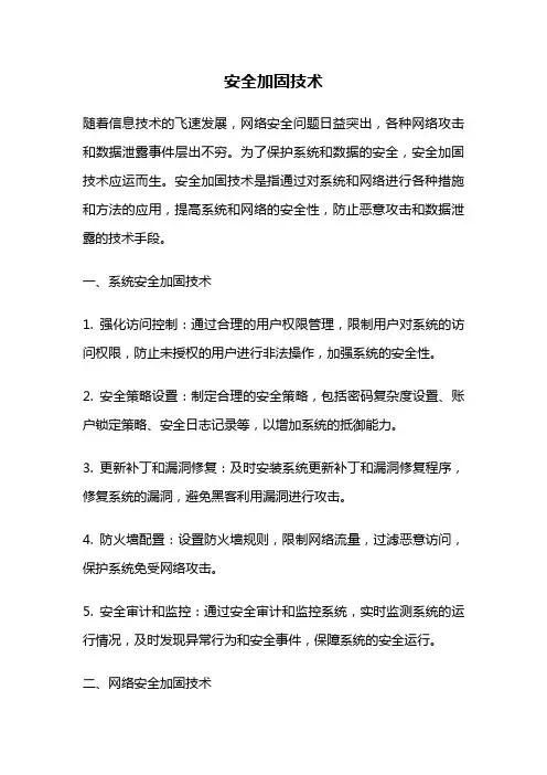 安全加固技术