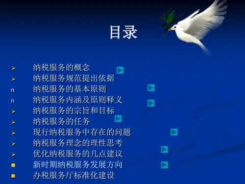 纳税服务讲义
