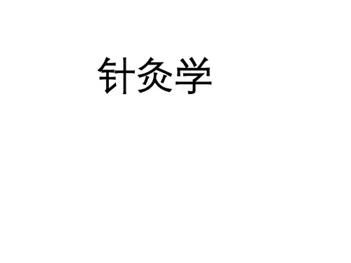 中医针灸学PPT课件