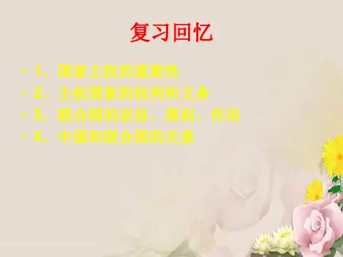 人教版必修二政治生活 8.2国际关系的决定性因素：国家利益课件(共13张PPT)