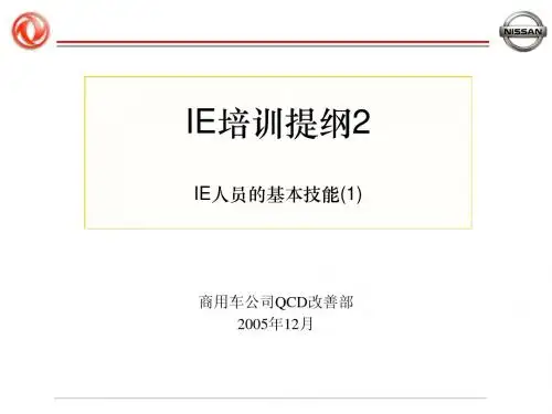 IE培训提纲05-02