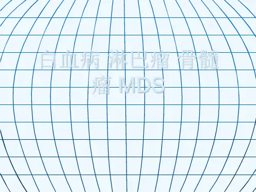 白血病 淋巴瘤 骨髓瘤 MDS[可修改版ppt]
