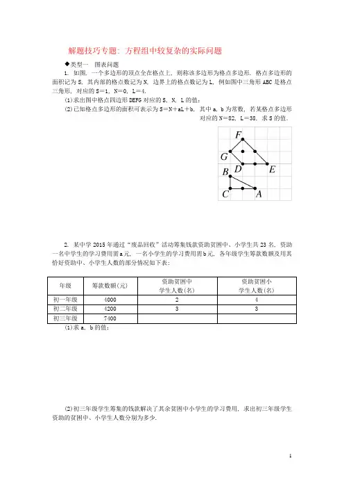 2020秋七年级数学下册解题技巧专题-华东师大版
