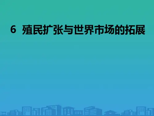 历史必修2人教版第6课殖民扩张与世界市场的拓展(共25张ppt)
