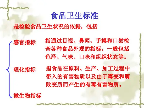 食品卫生微生物指标及微生物检测方案课件(1).ppt