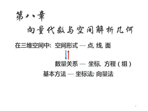 高数第八章02向量及运算