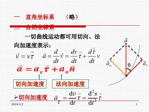 1.3描述质点运动的坐标系