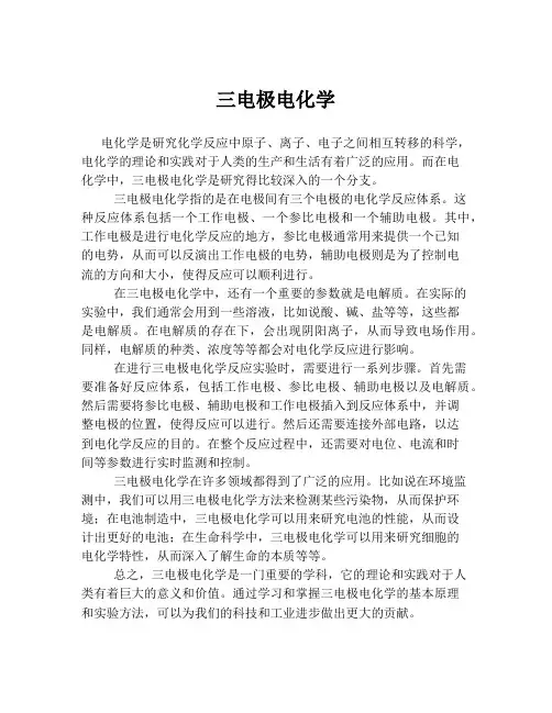 三电极电化学