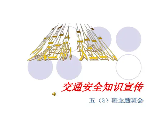 交通安全知识宣传-PPT课件