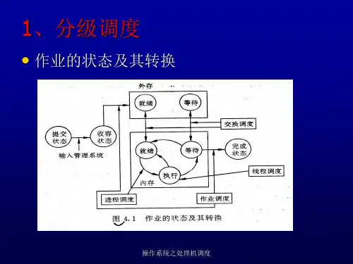 操作系统之处理机调度课件