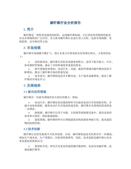 碳纤维行业分析报告