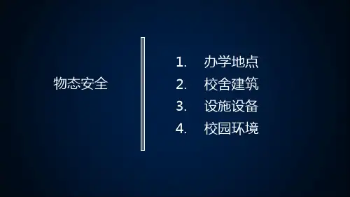 学校宿舍建筑和设施设备知识讲解PPT课件