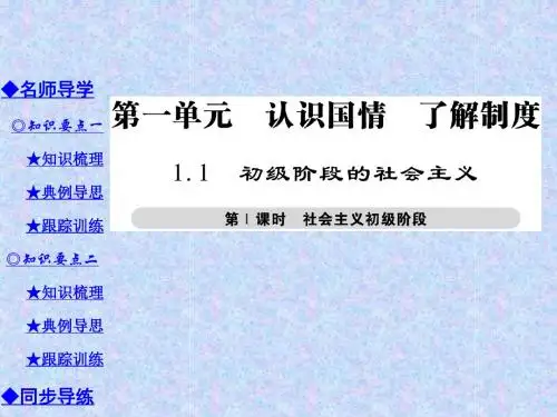 粤教版九年级全册政治课件01--第1单元.第1节.第1课时