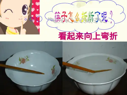 初中物理人教八年级上册第四章光现象第四章光现象光的折射PPT