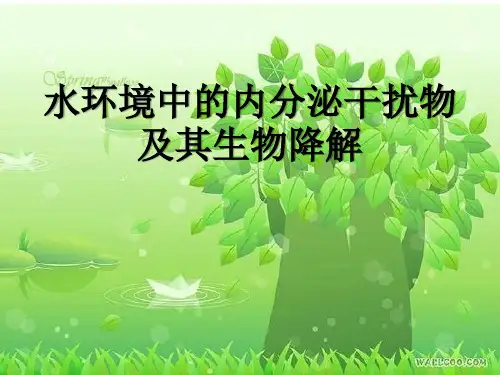 水环境中的内分泌干扰物及其生物降解