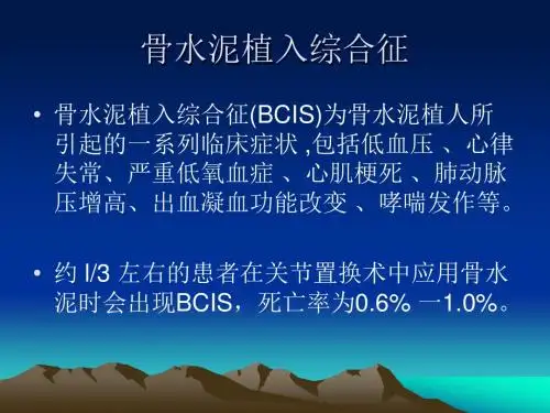 骨水泥植入综合征