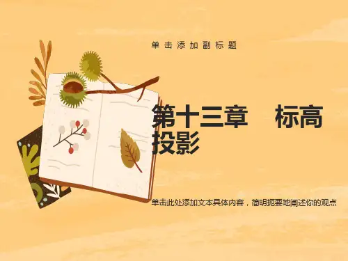 工程制图B第十三章标高投影