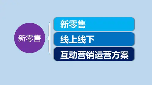 “传统企业如何做新零售？搭建平台线上线下互动营销方案实用PPT