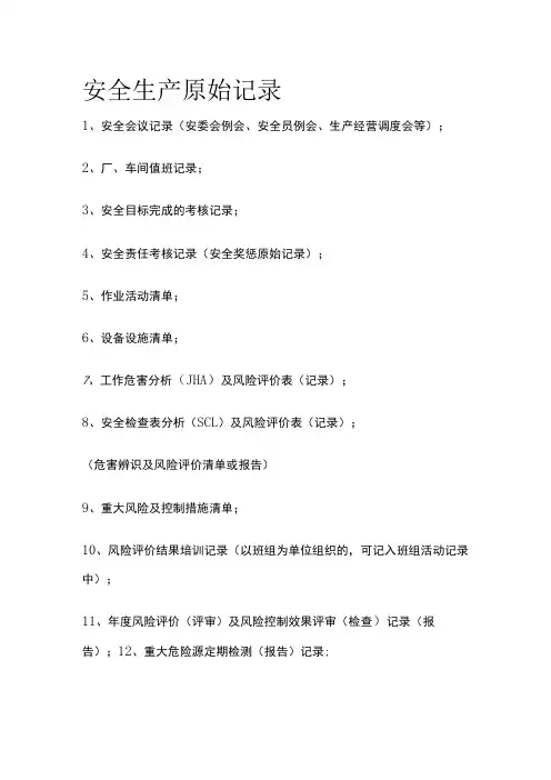安全生产原始记录[全]