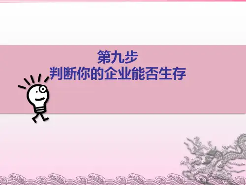 SYB创业培训第九步：制定企业计划 (1)