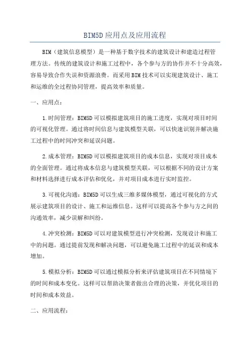 BIM5D应用点及应用流程